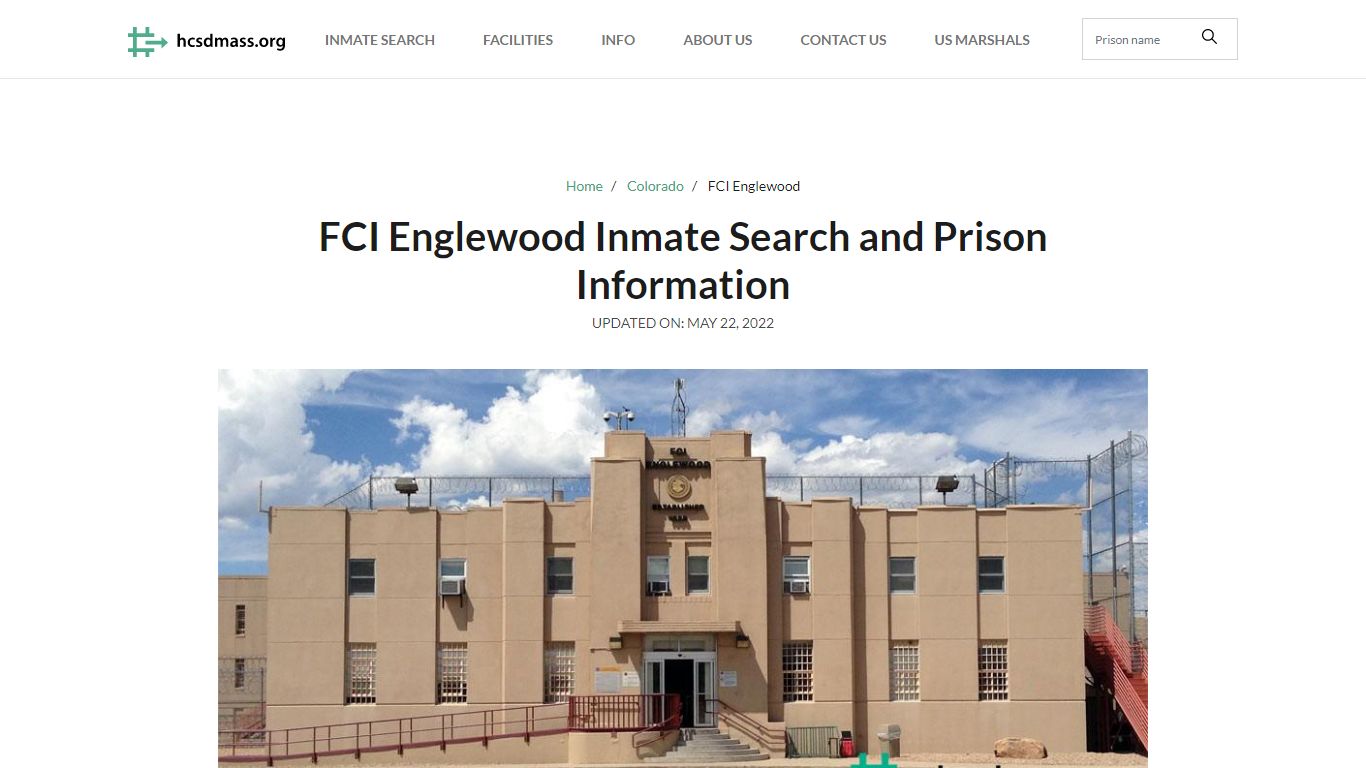 FCI Englewood Inmate Search, Visitation, Phone no ...